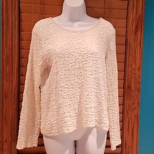 🔮🔥3 for $15.🔥  J Jill Cream Top LP or Large